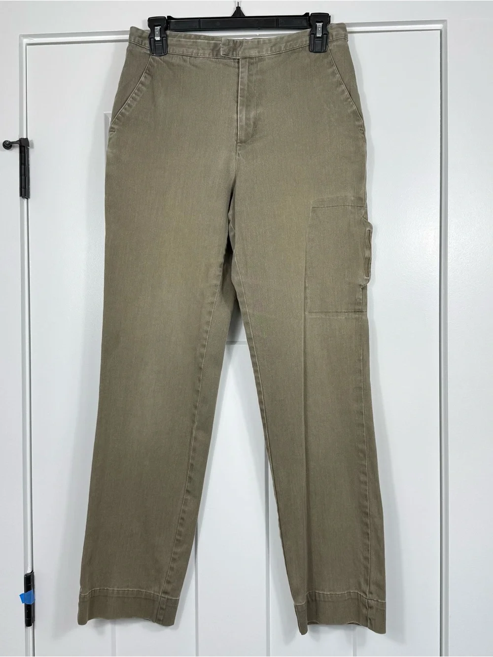 Columbia Straight Leg Cargo Pants Cotton Blend Olive Green Women’s Size 8